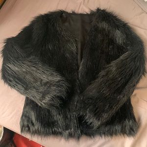 Black Faux Fur Jacket